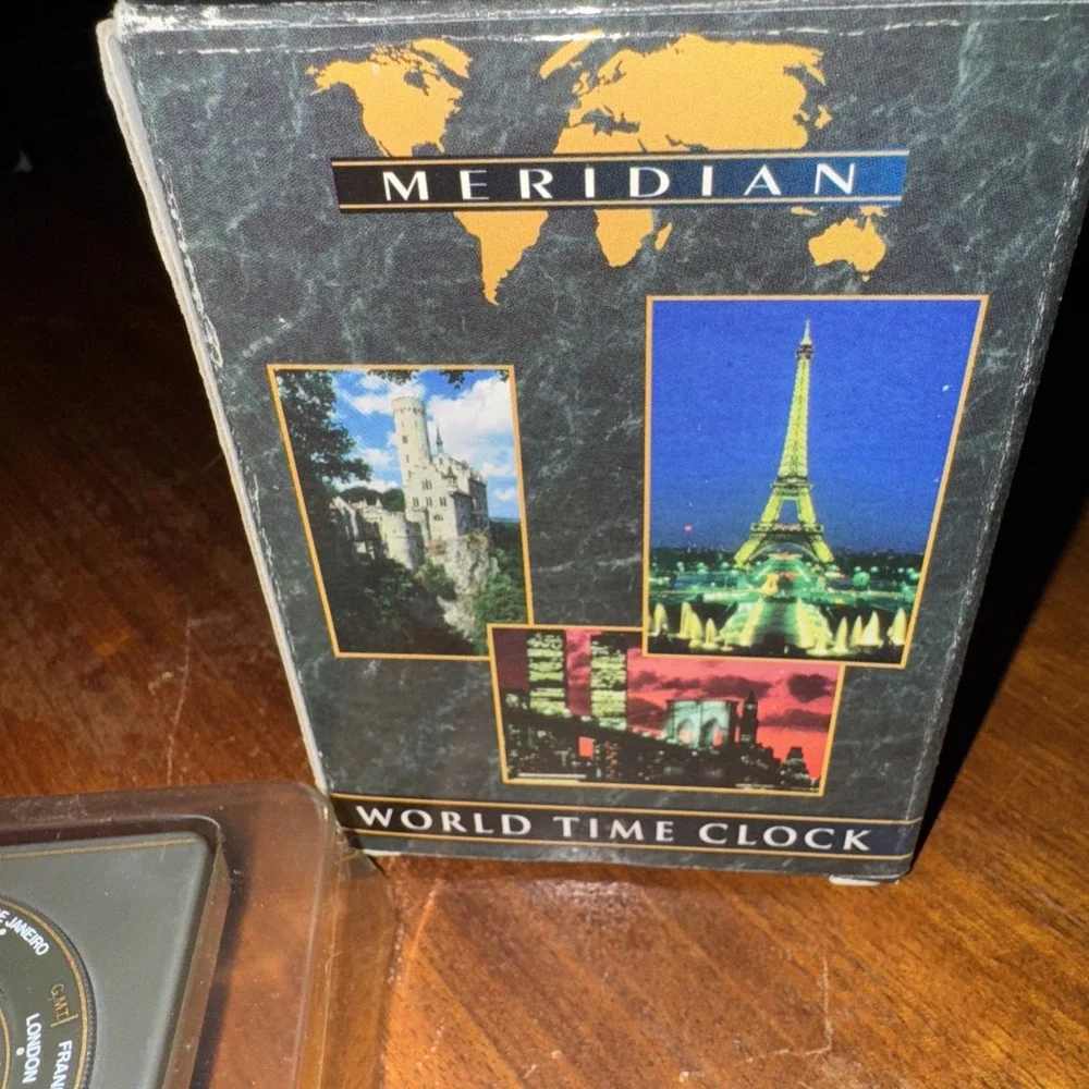 Vintage Meridian Global‎ World Time Clock w Box